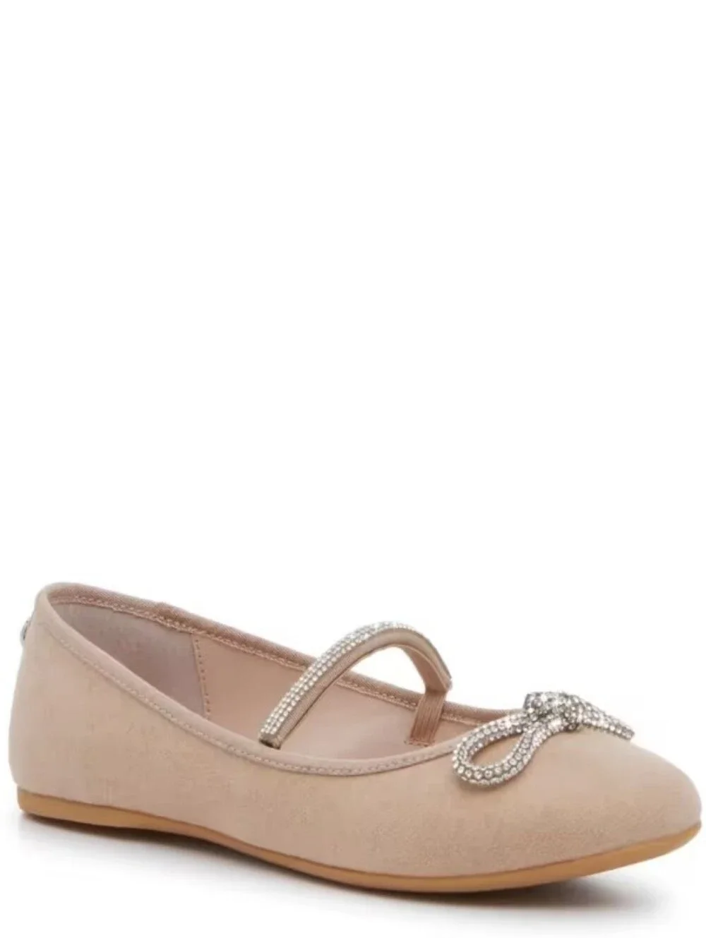 Nina Kendalla Rhinestone Bow & Embellishments Ballet Flat Size 2